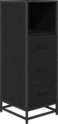 Immagine prodotto di vidaXL Set di mobili da bagno in rovere nero 35 x 37,5 x 100 cm
