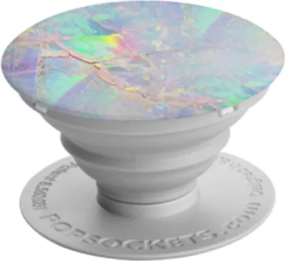 Produktbild von PopSockets Opal, E-Buchleser, Handy/Smartphone, Tablet/UMPC, Passive Halterung, Auto, Drinnen, Draußen, Mehrfarbig, Weiß