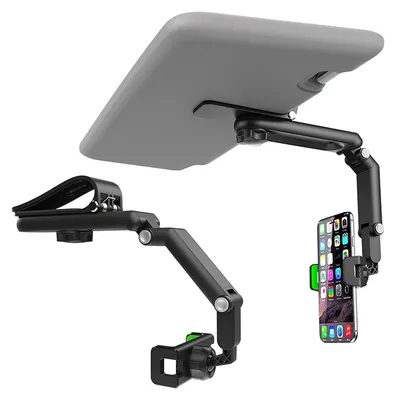 Produktbild von Handyhalterung Auto an Auto-Sonnenblenden,Universal 360 Grad Drehbarer Auto Handyhalter,Einstellbarer Rückspiegel Handyhalter für Handy und GPS Halter,Kompatibel Mit 4-7 Zoll Smartphones.