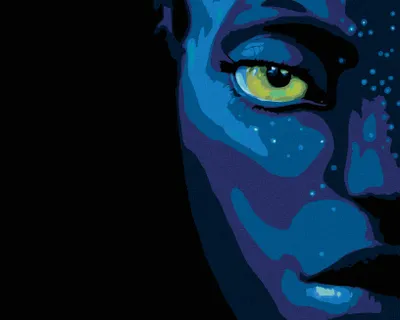 Obrázek produktu pro Zuty - Diamantové malování - AVATAR OBLIČEJ PLAKÁT (Avatar), 40x50 cm, vypnuté plátno na rám