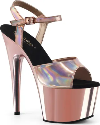 Produktbild von ADORE-709HGCH Damen Sandale von Pleaser, Roségold  , EU 36, US 6