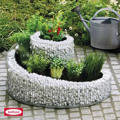 Produktbild von bellissa 98890 Kräuterspirale Kräuterbeet für Balkon Terrasse Küche 57x42 cm