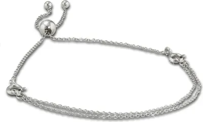Produktbild von Armäleon Armbänder doppelte Ketten Armschmuck 925 Sterling Silber Damen ARS007J