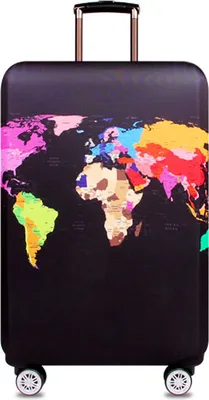 Immagine prodotto di Copertura per valigia, mappa del mondo