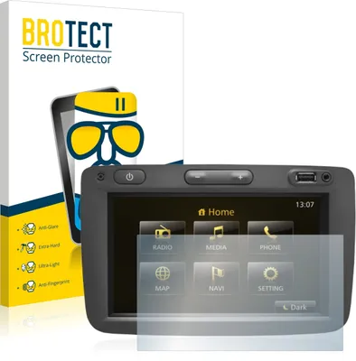 Produktbild von BROTECT Entspiegelungs Schutzglas für Dacia Duster 2 2019 Infotainment System Schutzfolie Panzer Folie Glas Display Schutz matt