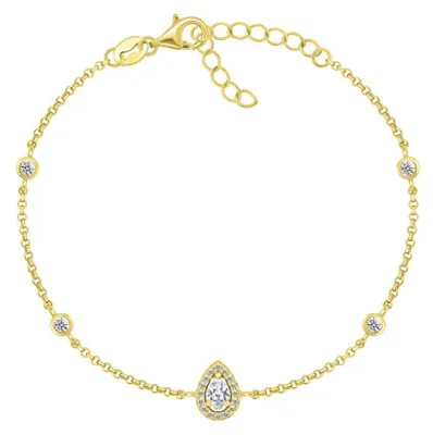 Immagine prodotto di Bracciale in argento con zirconi BRC125Y