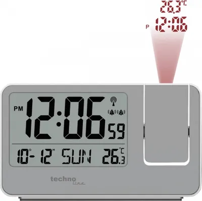 Produktbild von Technoline WT 534 Projektionswecker Silber
