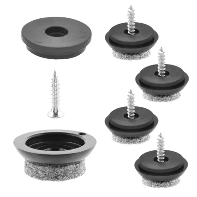 Produktbild von WAGNER QuickClick® Filzgleiter ULTRASOFT SLIM - zum Schrauben, 4x Basis & Schraube & Gleiter Ø 20 mm, DE Ware - 15780300