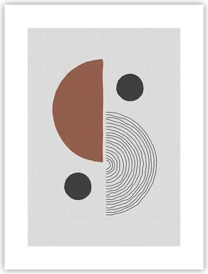 Produktbild von Poster - Poster ohne Rahmen - Abstraktion Figuren Geometrisch - 30x40 cm - Wand Bild - Wanddeko - Wandbilder - Kunstposter - Wandposter - Bilder - Kunstdruck - Wandbild - P2XPA30x40-4153