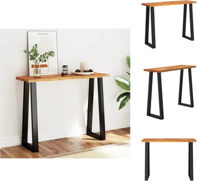 Produktbild von vidaXL Konsolentisch Baumkante 110x35x80 cm Massivholz Akazie - Beistelltische
