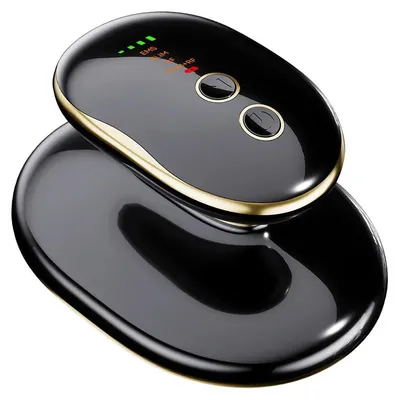 Imagen del producto de Masajeador para celulitis EMS - Dispositivo para modelar el cuerpo - 4 en 1 - Inalámbrico - Microcorriente - Luz LED - Recargable - Negro