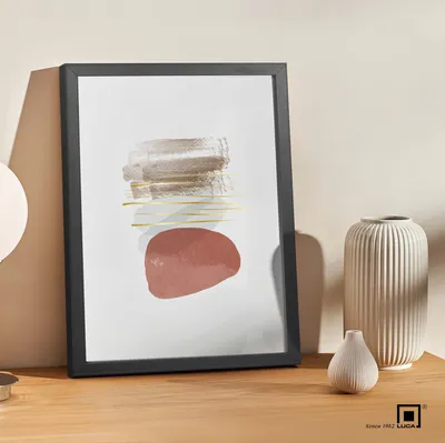 Zdjęcie produktu dla Ramka na zdjęcia LUCA® 20 x 30 cm, czarna, z płyty MDF – ekologiczna ramka z odpornym na pęknięcia pleksiglasem, zawieszką i podstawką