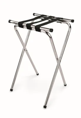 Produktbild von Tablettständer Kofferständer chrom 79 cm Kofferbock Gepäckständer Gepäckablage