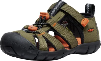 Produktbild von Keen Kinder Seacamp II CNX Sandale dark olive/gold flame 24