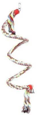 Produktbild von Vogelspielzeug Sitzseil Kletterseil Baumwollseil Spirale Vogelkäfig Schaukel Hanfseil