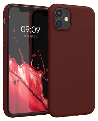 Produktbild von kwmobile Handyhülle für Apple iPhone 11 Hülle - TPU Case - Kabelloses Laden - Schutzhülle Cover in Bordeaux Violett
