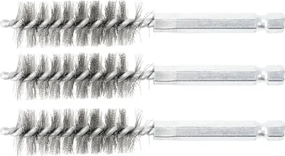 Produktbild von BGS 3078-16-S Stahlbürste, 16 mm, Antrieb Außensec hskant 6,3 mm (1/4"), 3-tlg.