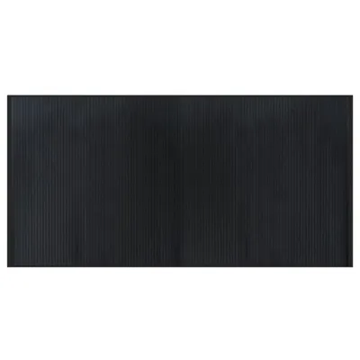 Zdjęcie produktu dla vidaXL Dywan prostokątny czarny 100x200 cm bambusowy