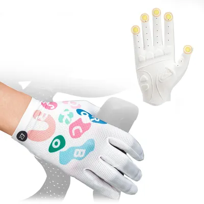 Immagine prodotto di ROCKBROS Guanti da ciclismo per bambini guanti da MTB con touchscreen a dita piene per l'outdoor, il ciclismo L lettere colorate
