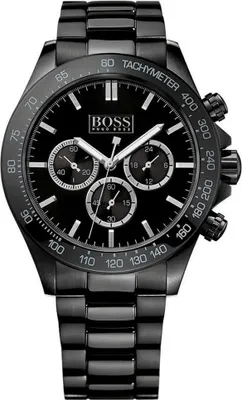 Produktbild von Hugo Boss Sport 1512961 Herrenuhr Schwarzes Stahl Chronograph