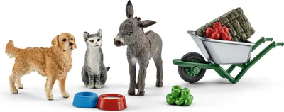 Produktbild von Schleich - Tierfiguren, Fütterung auf dem Bauernhof; 41423