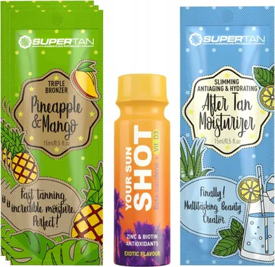 Obrázek produktu pro Supertan Ananas & Mango 3x 15ml trojitý bronzer +