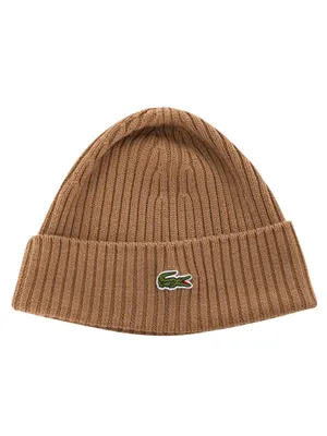 Produktbild von Lacoste Mütze mit Kroko-Logo, Braun One Size