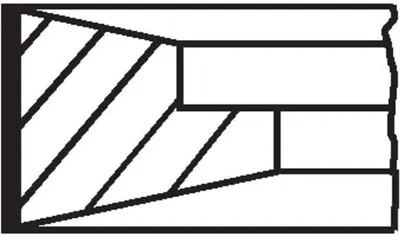 Produktbild von MAHLE 061 65 N0 Kolbenringsatz Kolbenringe für SCANIA 3 - series 4 - series