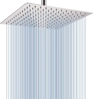 Produktbild von Regenduschkopf 30 cm, quadratisch, 304 Edelstahl, Chrom, für Badezimmer