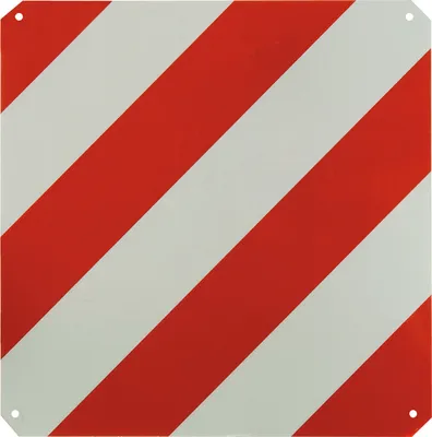 Produktbild von Rot/Weiße Warntafel 50 x 50 cm