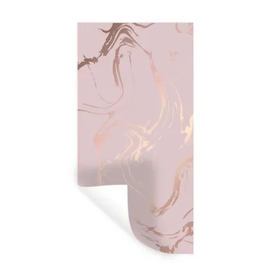 Produktbild von MuchoWow® Wandtattoo Wandsticker Wandaufkleber Marmor - Roségold - Linie 80x160 cm Selbstklebend und Repositionierbar - Sticker - Dekorfolie