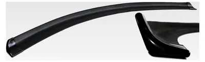 Produktbild von Flexible Spoilerlippe mit Endkappen – Universell für Front und Heck – Schwarz 145x2cm