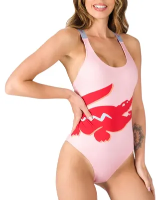 Obrázek produktu pro Lacoste Dámské jednodílné plavky růžové MF3485