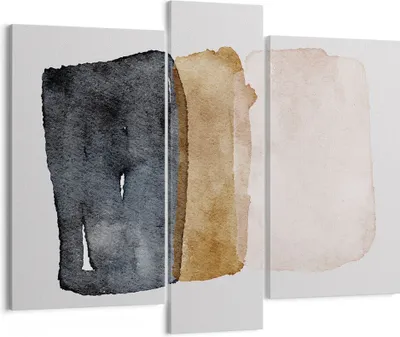 Produktbild von Bild auf Leinwand - Leinwandbild - 3 Teile - Abstraktion die Farben Aquarell - 95x80cm - Wand Bild - Wanddeko - Wandbilder - Leinwanddruck - Bilder - Wanddekoration - Leinwand bilder - CB95x80-4947