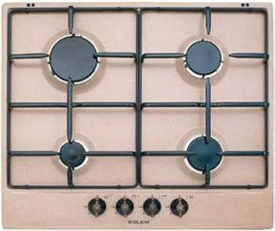 Immagine prodotto di Glem Gas GT64SA, Sabbia, Da incasso, 60 cm, Gas, Acciaio inox, 4 zone/zone