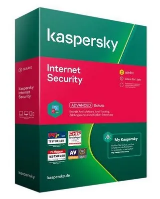 Produktbild von Kaspersky Internet Security 2 Geräte (Code in a Box)