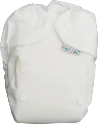 Produktbild von Popolini EasyFix Pocket Weiß Stoffwindeln 3-15kg Stay-Dry