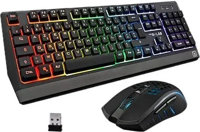 Image de THE G-LAB Pack combiné clavier et souris sans fil Tungsten AZERTY ($44.99)