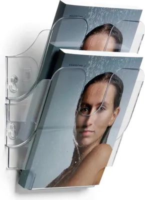 Zdjęcie produktu dla DURABLE Pojemnik na ulotki FLEXIPLUS 2 A5 pionowy, Przezroczysty, 1709013400