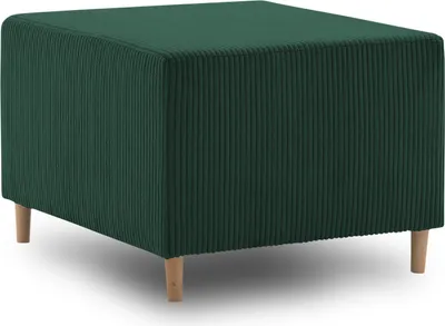 Produktbild von Pouffe-Fußhocker, Sitzpouf 64x55cm Fußhocker Für Sessel FIREZE, Flaschengrün​​