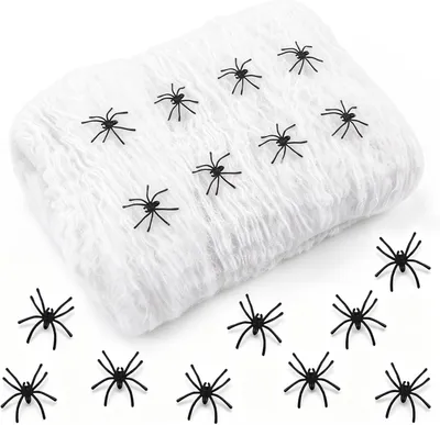 Productafbeelding van Halloween spinnenweb decoraties - Halloween spinnenwebset