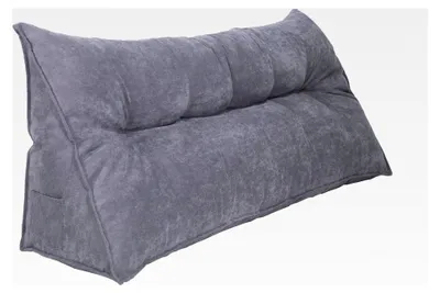Produktbild von Rückenkissen Keilkissen Palettenkissen, 118x30x48cm, grau