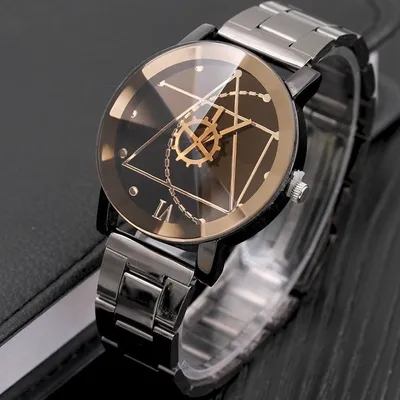 Produktbild von Uhr Mystery für Herren - Moderne Edelstahl-Armbanduhr in Schwarz KP3216