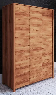 Produktbild von 145 cm breiter Kleiderschrank mit 3 Türen | Farbe: Natur