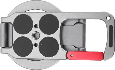 Produktbild von Magnetischer Telefonständer, drehbar, faltbarer Ringhalter aus Aluminiumlegierung mit 1/4 Zoll Schraube, Kaltschuhanschluss