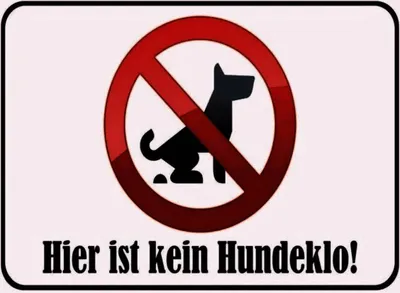 Produktbild von vianmo Holzschild 30x40 cm hier ist kein Hundeklo