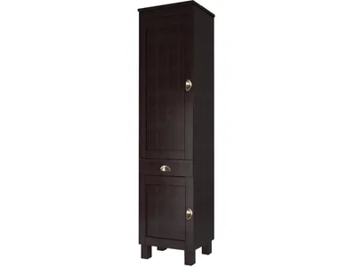 Produktbild von Hochschrank mit 2 Türen und 1 Schublade in Kiefer braun