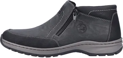 Produktbild von Rieker Herren Stiefeletten Warmfutter Reißverschluss Boots 03352, Größe:42 EU, Farbe:Grau