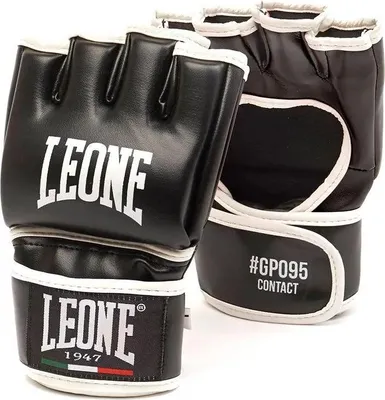 Produktbild von Leone1947 Contact Mma Kampfhandschuhe Schwarz L Schwarz L