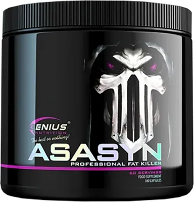 Produktbild von Genius Nutrition ASASYN (180 Caps) Unflavoured - Diät & Gewichtsmanagement - Fatburner